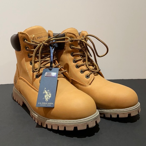 US Polo Assn. Men\'s Size 10 1/2 Beige Boots New!!! main image 7